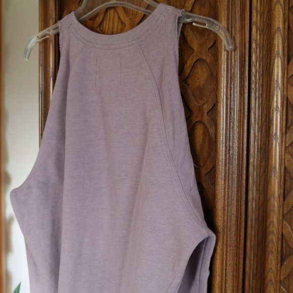 VICTORIA SPORT cold shoulder crop sweatshirt - Dusty Mauve, Size XS - Picture 11 of 16